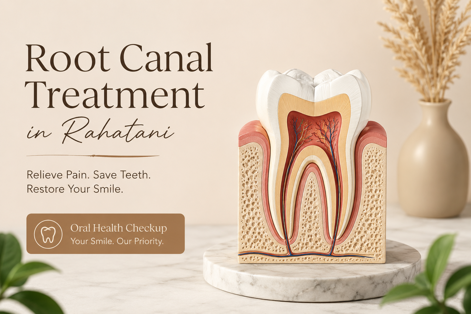 Root Canal Treatment in Rahatani with modern dental care for pain relief and improved oral health.